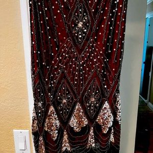 Roaring 20’s dress- used only once. Professionally cleaned- amazing detail.